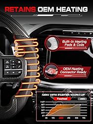 TESFEEL Carbon Fiber Heated Steering Wheel for F150