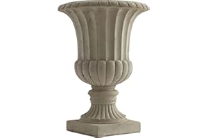 UKN Nearly Natural 20.25" Large Sand Colored Urn Indoor/Outdoor Containers