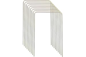 ApudArmis Deluxe Size Croquet Wickets, Set of 9 Colorful Square Arrow Wickets Replacement for 35In & 32In &28In Croquet Lawn Backyard Outdoor Game (10.6In Height & 6.7In Width)