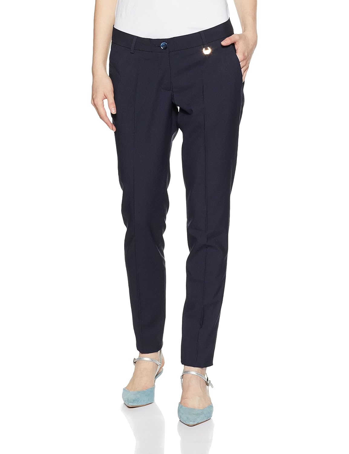 park avenue woman solid trouser suit