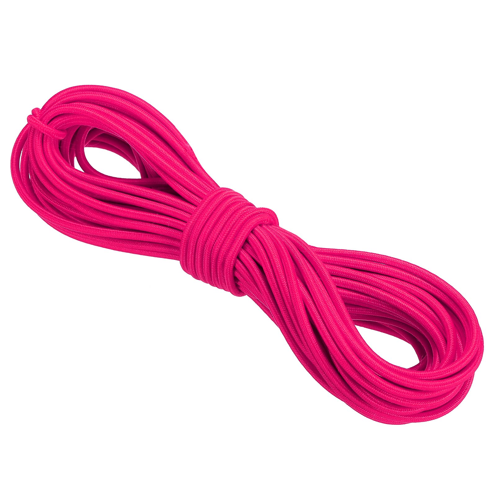 PATIKIL Bungee Cord Elastic Cord Heavy Stretch String Rope 3mm 11 Yards(10m) Rose Red for Crafting DIY Sewing Hook Straps Camping Tie Down Strap