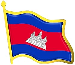 Cambodia Flag Lapel Pin - Enamel Metal National