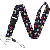 Yiflin Cute Neck Lanyard for Keys, Keychain, Wallet, ID Card Holder, with Quick Release Buckle