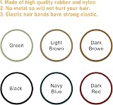 MOSTFUN 120 Pcs Hair Bobs Multicolor 2mm Elastic Hair Ties No Metal view 5