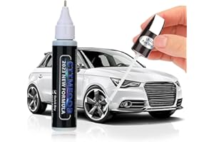 CTTMEOOB White Touch Up Paint for Cars, Two-In-One Car Paint Scratch Repair Pen, Quick & Easy Solution to Repair Minor Automotive Scratches 0.4 fl oz.