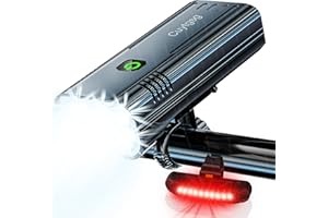 CUYTGSG 2025 New 9500 Lumens Super Bright Bike Lights for Night Riding,6LED 360°Rotatable Bike Headlight,Bicycle Light-10 Modes,Long Runtime, Upgrade Waterproof USB Rechargeable Bike Light,with Taillights