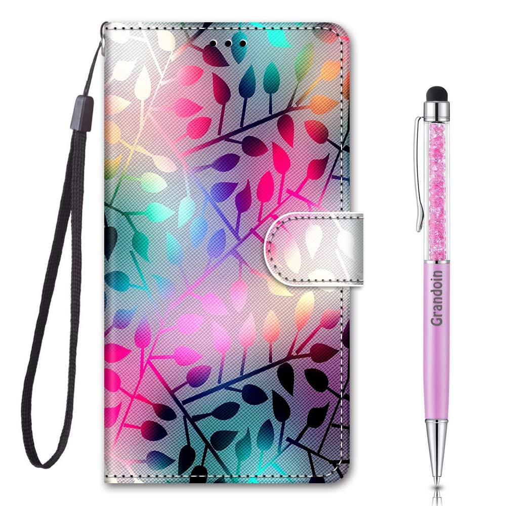Grandoin Compatible with Xiaomi Redmi Note 12 Pro 5G Case, PU Leather Flip Cover Wallet Case with Magnetic Closure Stand Card Holder ID Slot Soft TPU Bumper Phone Cases Cover (Color)