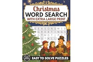 Christmas Word Search for Seniors With Dementia Extra Large Print: Easy to Solve Puzzles for Elderly Adults to Support Memory