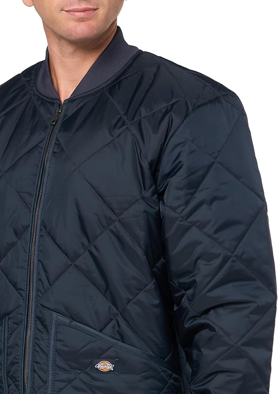 Veste matelassée diamant pour homme, bleu marine foncé, X-Large