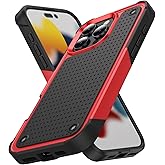 TORRTOWAY Designed for iPhone 16 Pro Max Case 2 in 1 Gift Militay Grade Drop Protective Rugged Heavy Duty Cover Shockproof Case for iPhone 16 Pro Max Phone Case for Women Men Boy Girl (Red)