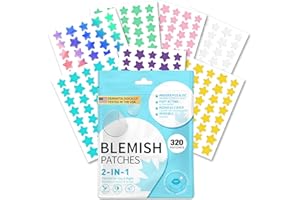 320 PCS Pimple Patch Star Invisible Ultra Thin Star-shaped Pimple Patches Colorful Hydrocolloid Patch Skin Care for Face