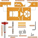 Hyber&Cara Forstner Drill Bit Hinge Jig 35mm Depth Stop Kit view 3