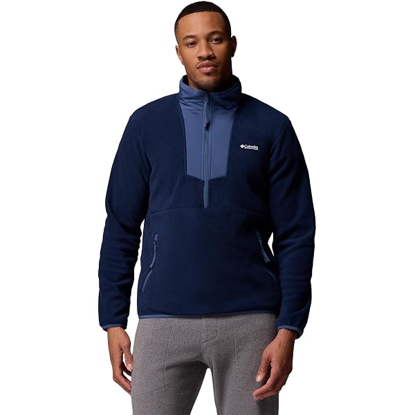 Columbia Felpa Klamath Range™ II Half Zip Uomo - Blu Notte Metallico, Taglia 6X-Large