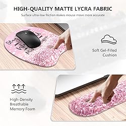 Anyshock Pink Mouse Pad Wrist Support, Keyboard