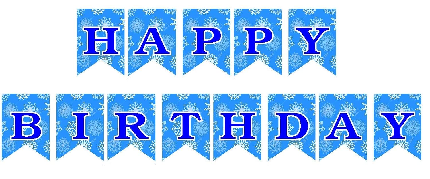 Krishvi Dreamz Disney Frozen Theme Happy Birthday Banner Frozen