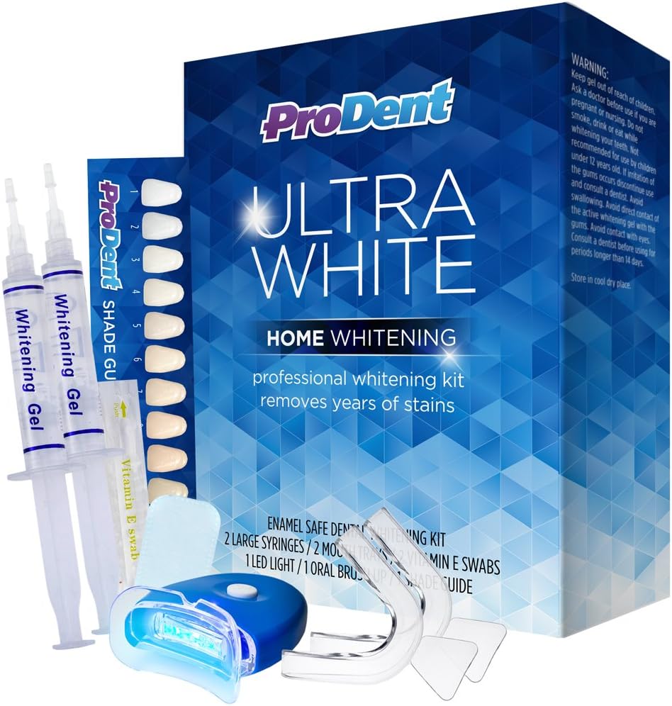 ProDent Ultra White Teeth Whitening Strips - Begin Seeing Professional Results After Just One Use!