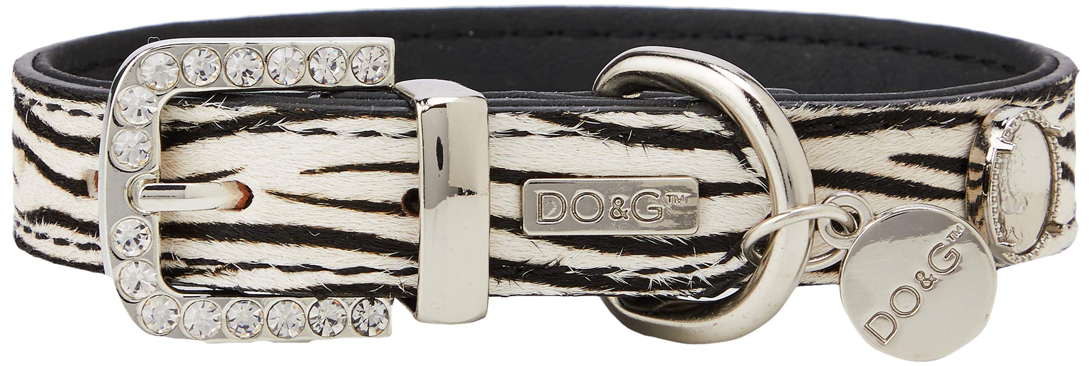 DO&G Saffari Zebra Pattern Collar, Small