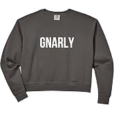 Womens Gnarly Comfort Colors Crop Sweatshirt