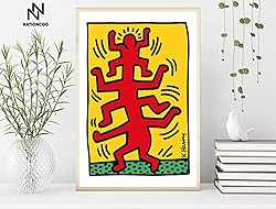 Nationcog People Dancing, Abstract Print, Funny