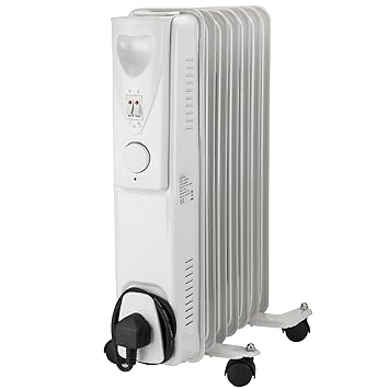 Heatrunner ES1255 - Radiador de aceite, 1500 W, color plateado