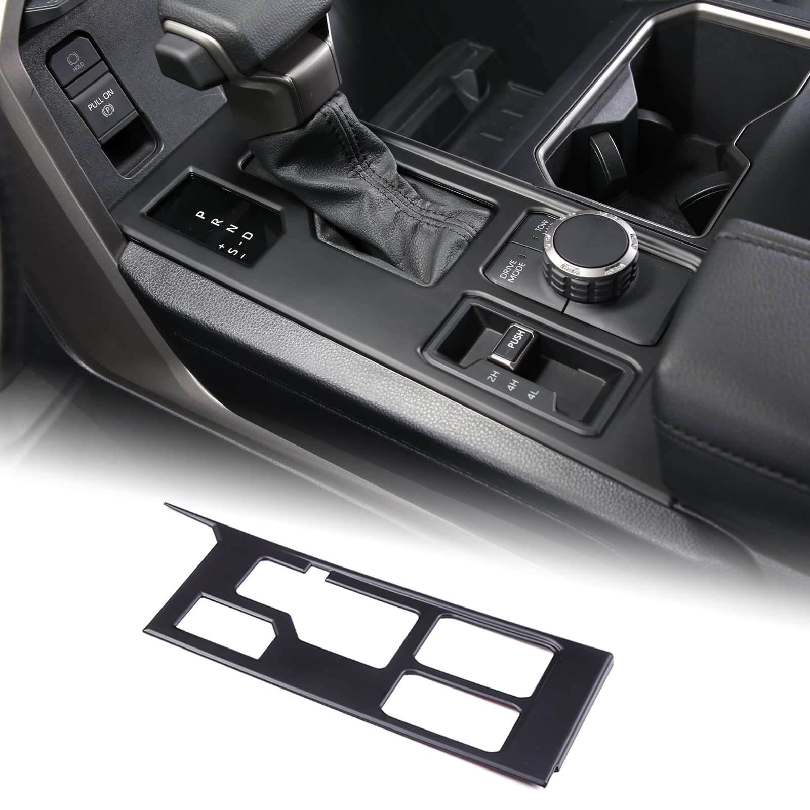 Photo 1 of Aunginsy Central Control Gear Shift Panel Trim Cover Compatible with Toyota Tundra/Sequoia 2022-2025 Truck Gear Shifter Console Anti-Scratch Panel Frame Decorative Sticker Protection ABS Accessories