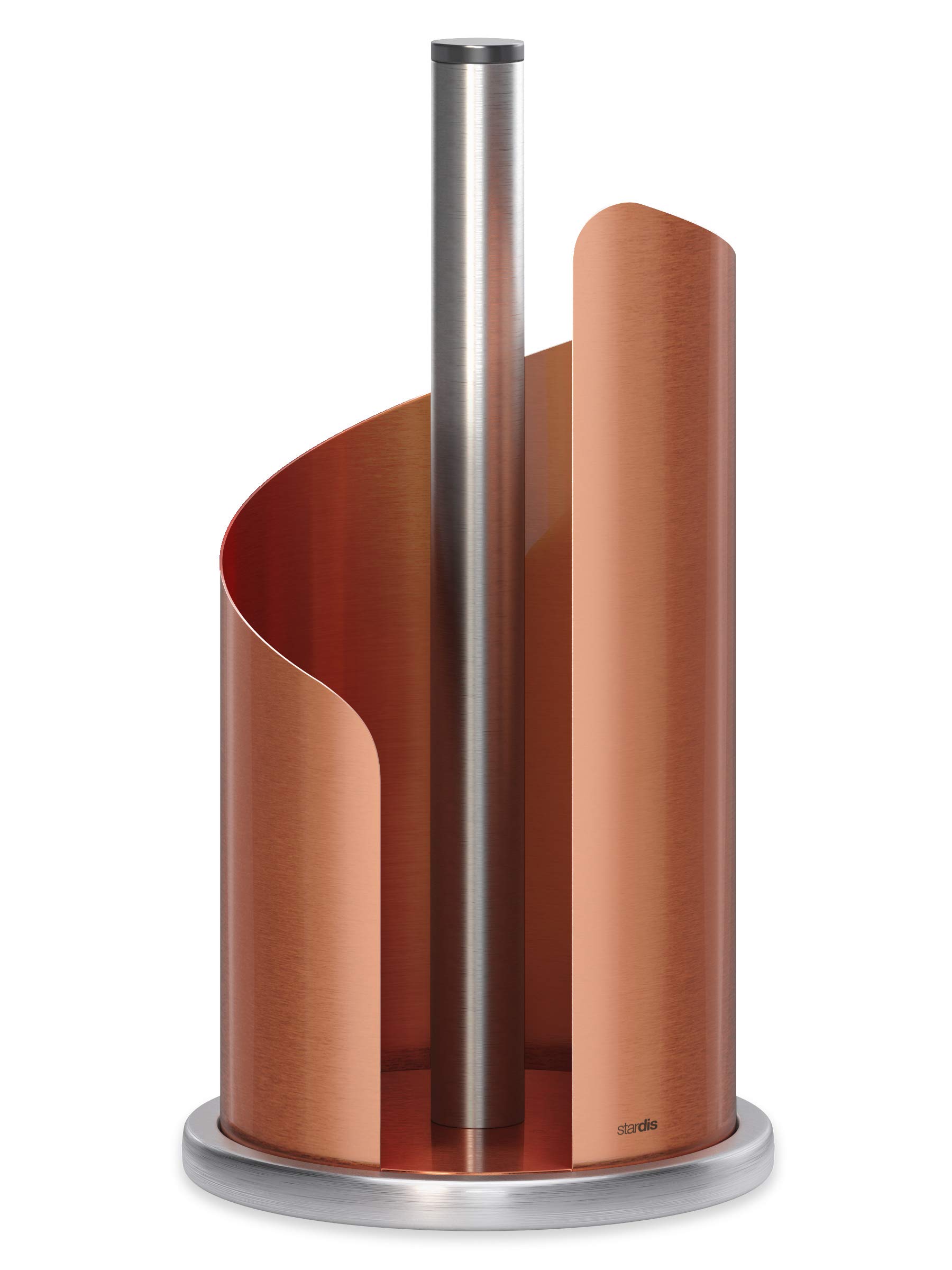 Stardis Kitchen Roll Holder Stainless Steel Matt Coated Diameter 15 cm Roll Holder Matte copper