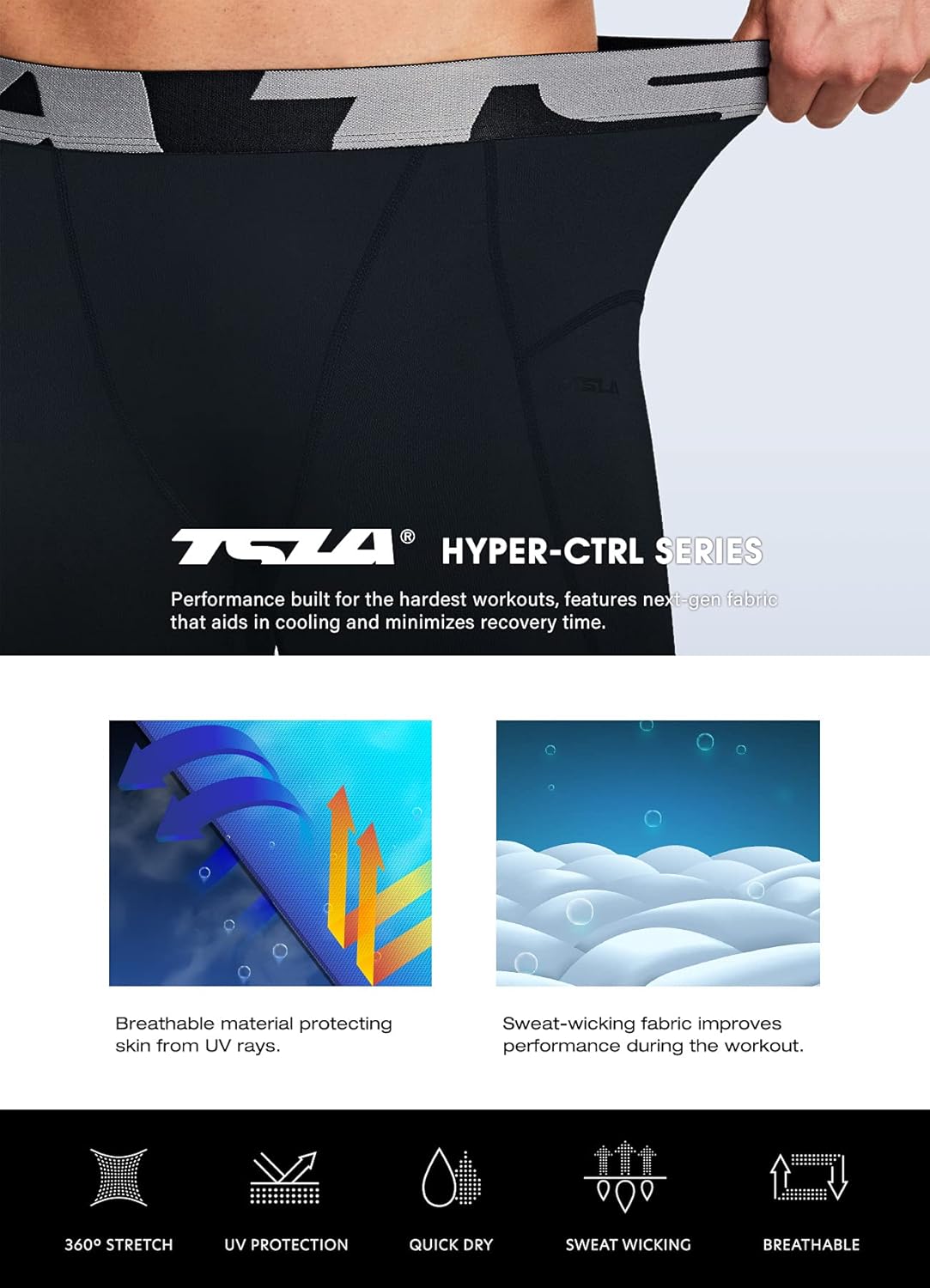 TSLA 1, 2 or 3 Pack Men's Athletic Compression Shorts, Sports Performance Active Cool Dry Running Tights : Clothing