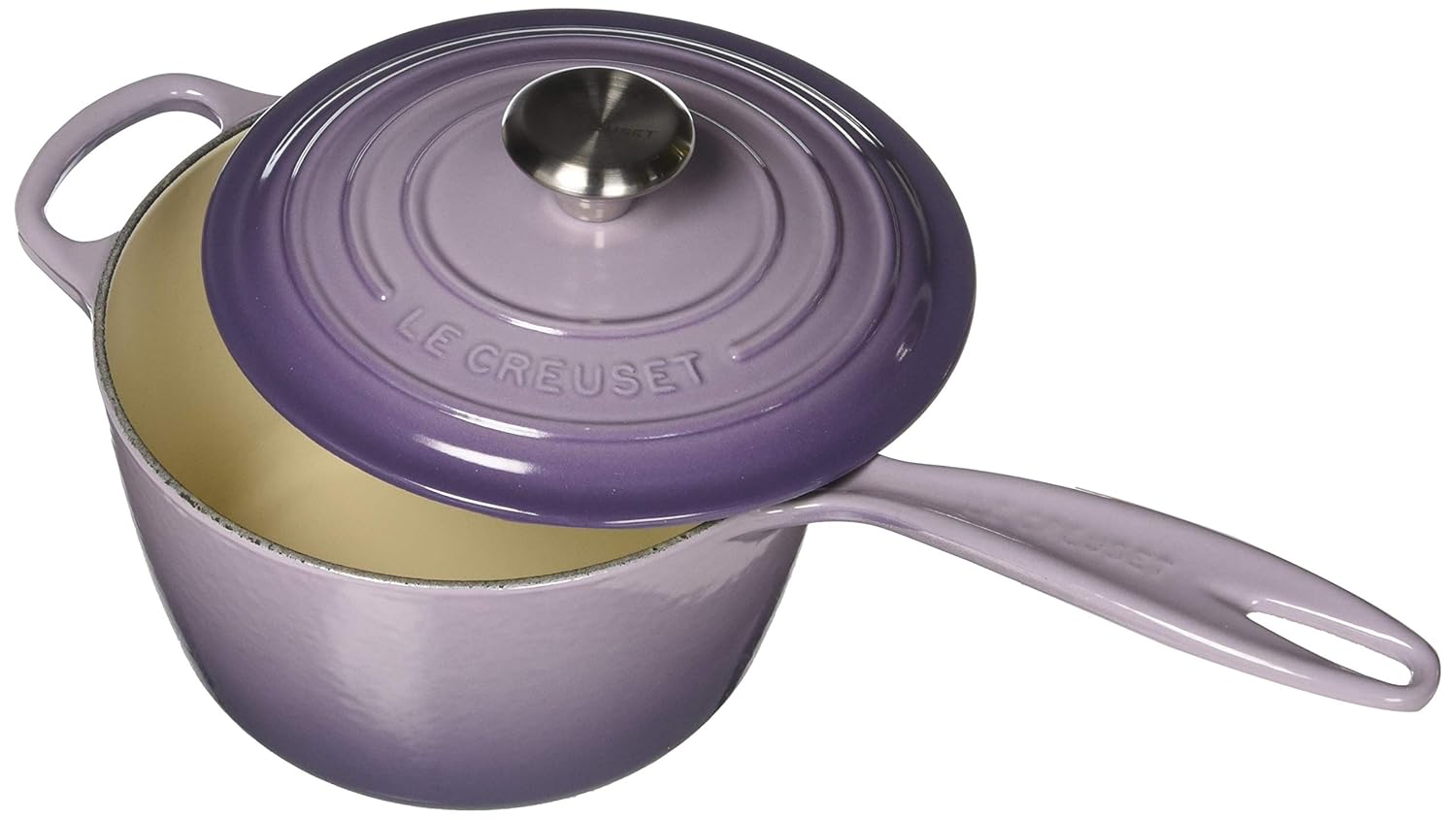 Le Creuset LS251818BPSS Enameled CastIron Saucepan 2 1/4 quart