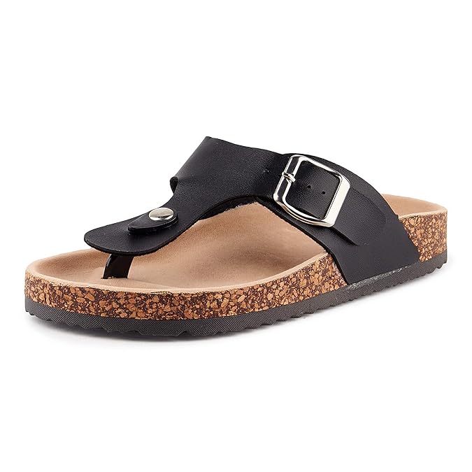 Fusskleidung Damen Zehentrenner Lack Glitzer Sandalen Pantoletten