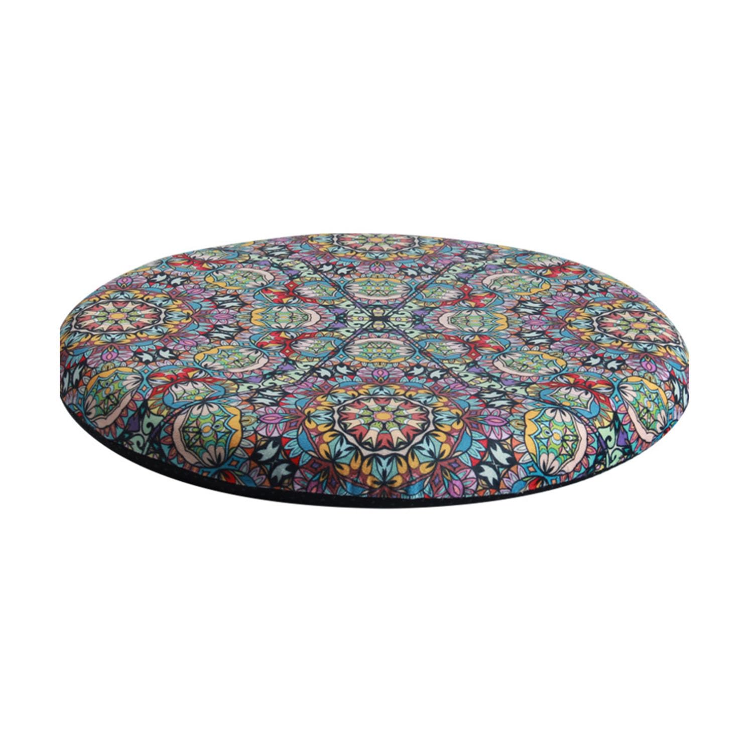 Photo 1 of Greenjin 13" Detachable Memory Foam Seat Cushion Round Chair Cushion Non-Slip Dining Stool Pad Circle Chair Pad with Rubber Back Washable for Kitchen Dining Office Chairs Colorful Pattern