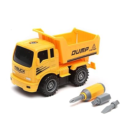 Wembley Toys DIY Friction Toys Construction Vehicle Dump Truck Playset