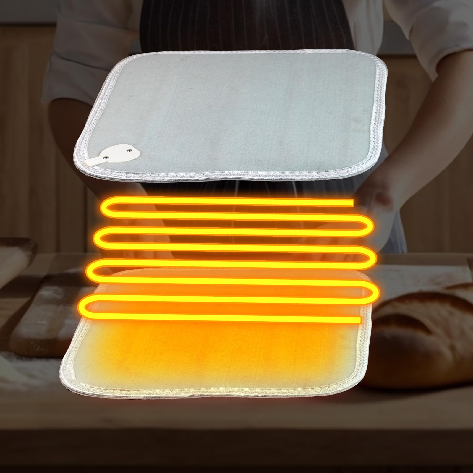 PCCIZU Dough Proofer Heating Pad with Warming Box, Sourdough Bread