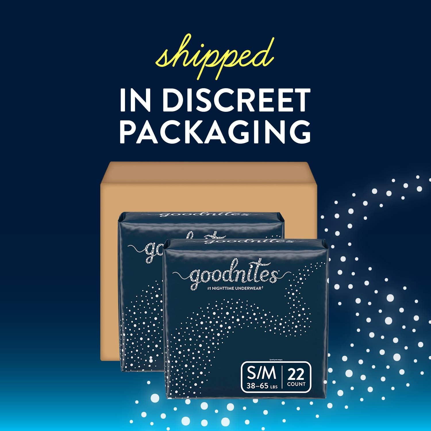 Goodnites Bedwetting Underwear for Boys, S/M, 44 Ct, Discreet: Health & Personal Care