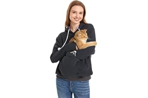Kei Tomlison Unisex Big Pouch Hoodie Long Sleeve Pet Cat Dog Holder Carrier Sweatshirt
