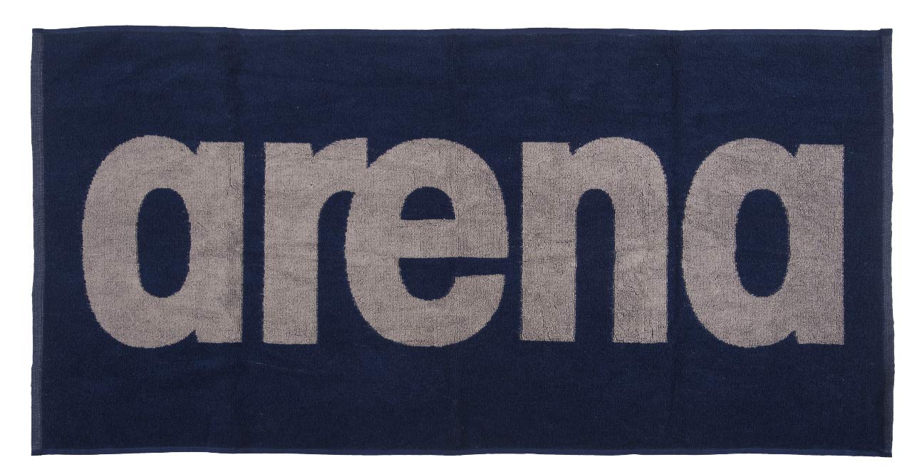 ARENA Unisex Cotton GYM SOFT TOWEL, Navy-grey, One Size UK