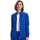 floralhue Scrub Jackets for Women, Zip Front Medical Jacket, Nurse Coats
