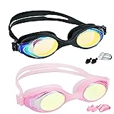 EWPJDK Kids Swim Goggles - 2 Pack Swimming Goggles