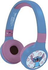 Lexibook Disney Stitch 2in1 Bluetooth Wired Headphones Microphone Control view 2