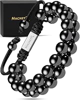 MagnetRX Magnetic Hematite Bracelet MAX Strength 8mm Beaded Men Women
