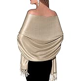 Pashmina Shawls and Wraps for Evening Dresses, Large Soft Pashminas Wedding Shawl