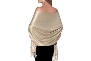 SHINEGLITZ Pashmina Shawls and Wraps for Evening Dresses, Large Soft Pashminas Wedding Shawl