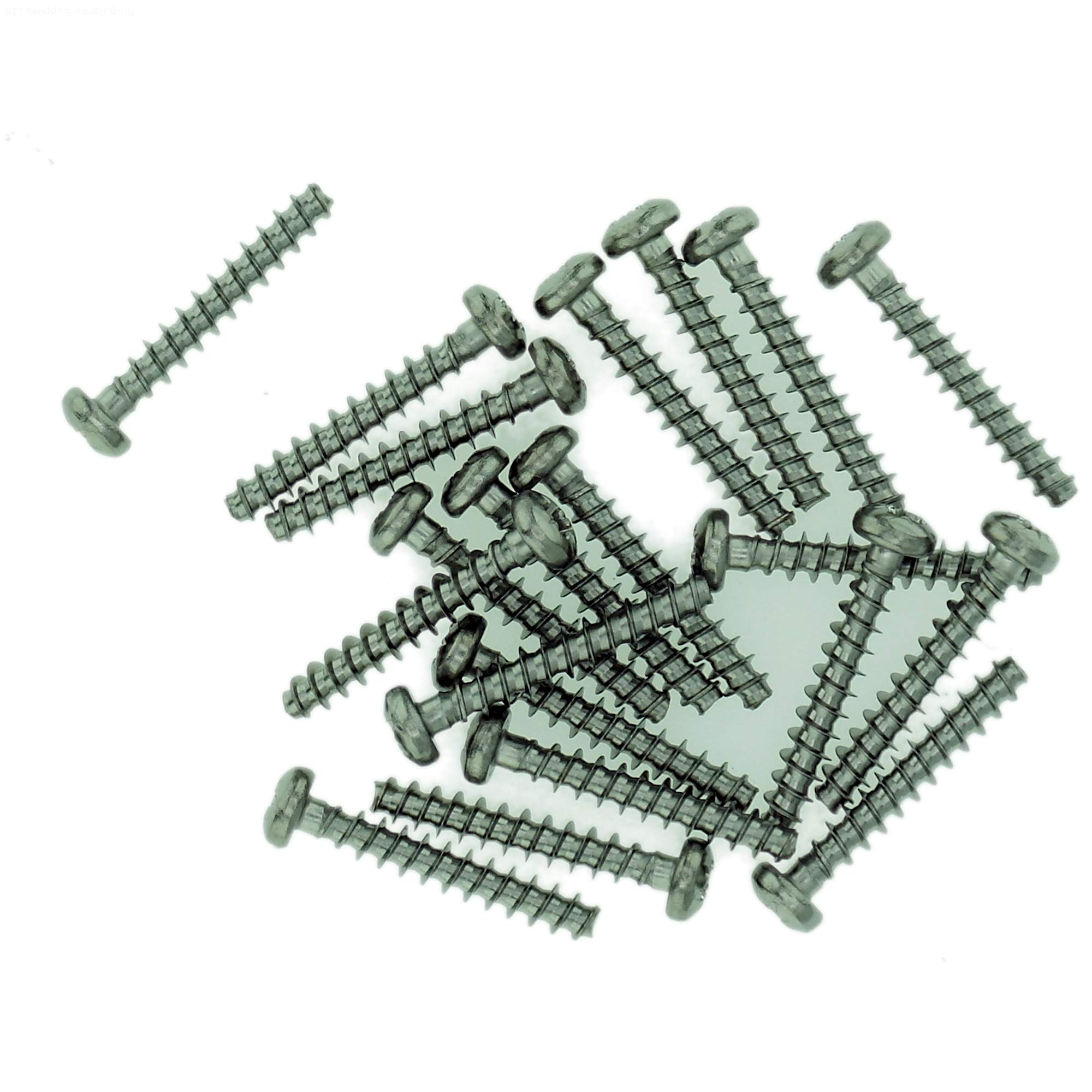 D3.5 (3.5mm x 18mm) Pozi Pan Screws for Plastic - Stainless Steel (A2) (Pack of 20)
