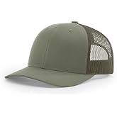 Richardson 112 Trucker Hat - Premium Adjustable Snapback Hat - Structured Six Panel Richardson Blank Caps