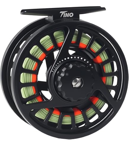 Maxcatch Tino Fly Fishing Reel — 3/4wt, 5/6wt, 7/8wt Sizes — Pre-Loaded Combo With Line, Large Arbor, Disc Drag, Left/Right Convertible