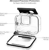Kuptone Waterproof Case for GoPro Hero 10/9 Black 60M Underwater Protective view 4
