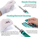 YIHUA 929D-V Desoldering Soldering Iron Kit with UK Plug 1.0/1.2/2.0mm Nozzles view 7