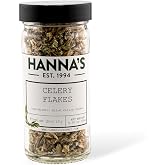 Hanna's Celery Flakes, Premium Quality, 4 fl oz Glass Jar