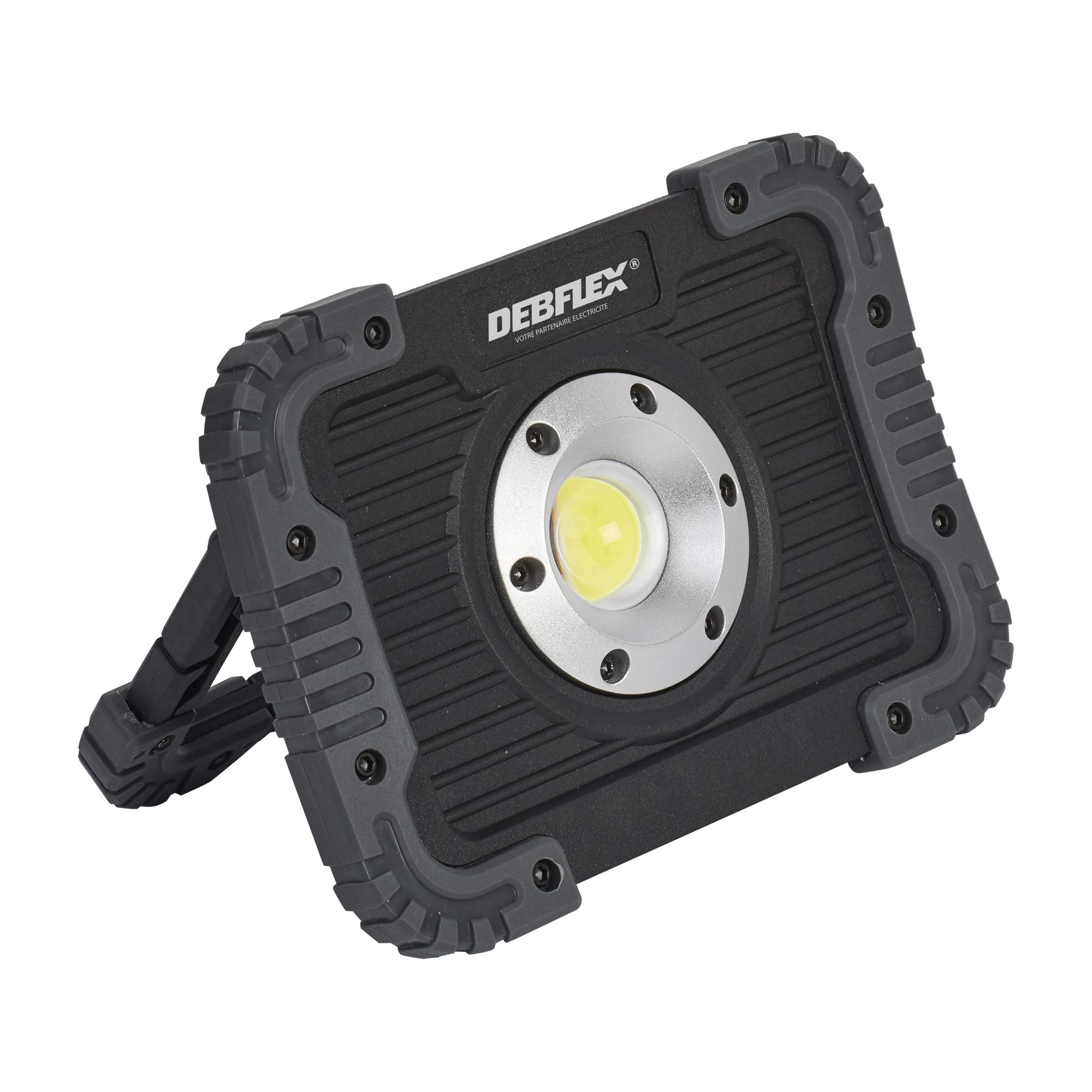 DEBFLEX 600492 LED Floodlight for Construction Sites-Simple Flux Battery 4000