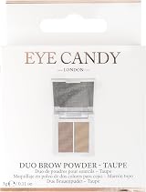 Invogue Eye Candy Duo Brow Powder Taupe PETA Cruelty-Free Vegan Fuller Brows
