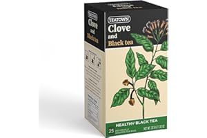 ELEPHANT PARK Premium Single Origin Clove Black Ceylon Tea Bags 25 Count Individually Wrapped Herbal, All Natural Full Bodied Aromatic Flavor -Caffeinated